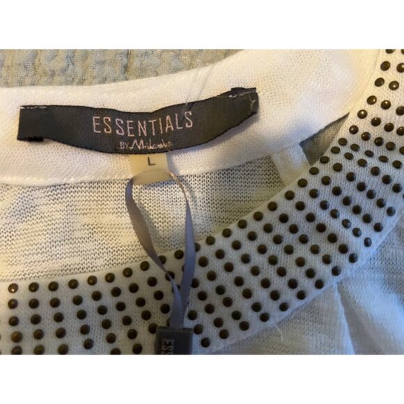 Sleeveless Tank/Tunic Studded Neck/NWT/Large - Picture 11 of 11